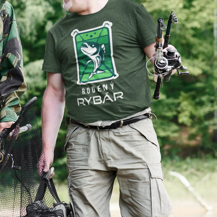Rodený rybár - pánske tričko s potlačou