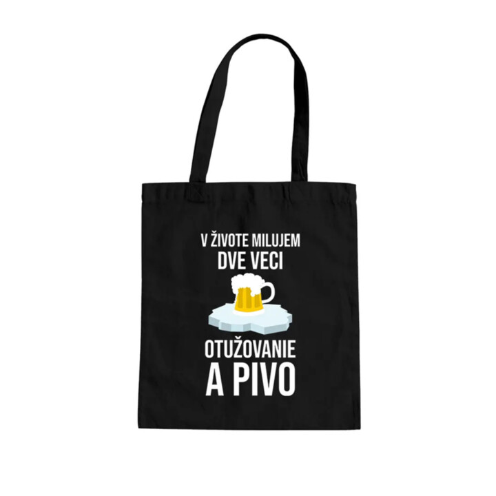 V živote milujem dve veci: otužovanie a pivo - taška s potlačou