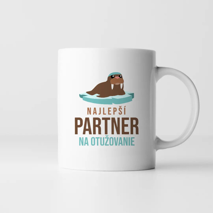 Najlepší partner na otužovanie - keramický hrnček s potlačou