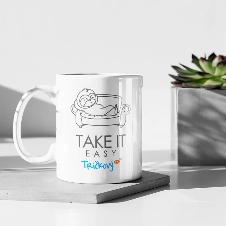 Take it easy - keramický hrnček s potlačou