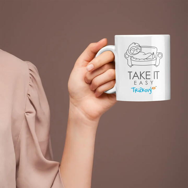 Take it easy - keramický hrnček s potlačou