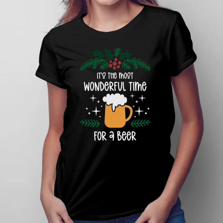 It's the most wonderful time for a beer - dámske tričko s potlačou