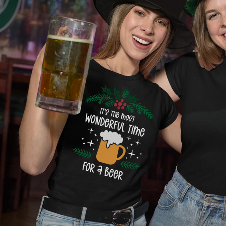 It's the most wonderful time for a beer - dámske tričko s potlačou