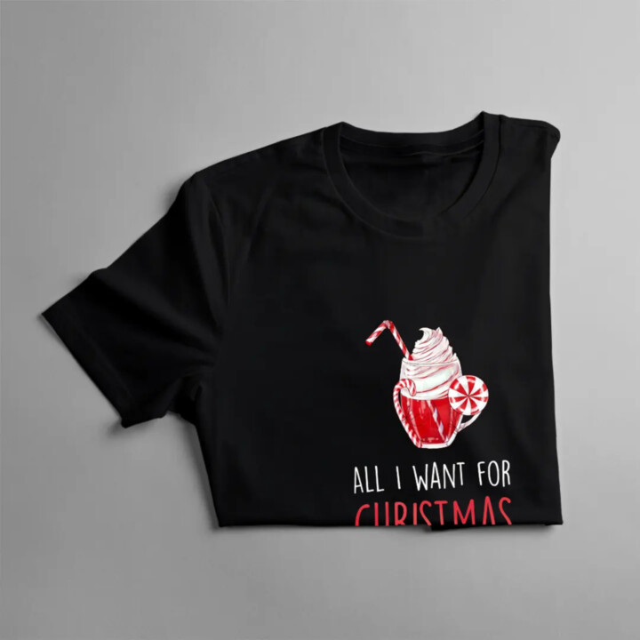All I want for christmas is food - dámske tričko s potlačou