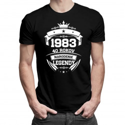 1983 Narodenie legendy 40 rokov - pánske tričko s potlačou