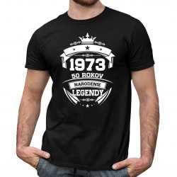 1973 Narodenie legendy 50 rokov - pánske tričko s potlačou
