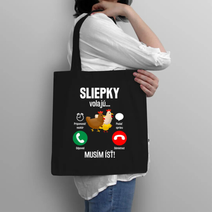 Sliepky volajú, musím ísť - taška s potlačou