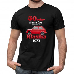 50 rokov - všetky časti originálne - Klasika 1973  - pánske tričko s potlačou