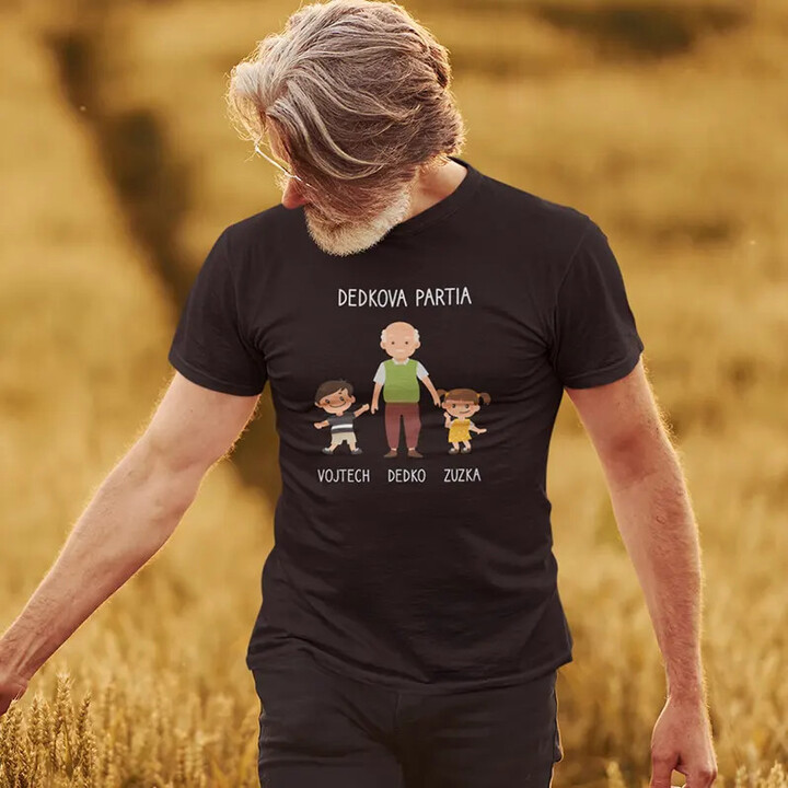 Dedkova partia - Personalizovaný produkt - pánske tričko s potlačou