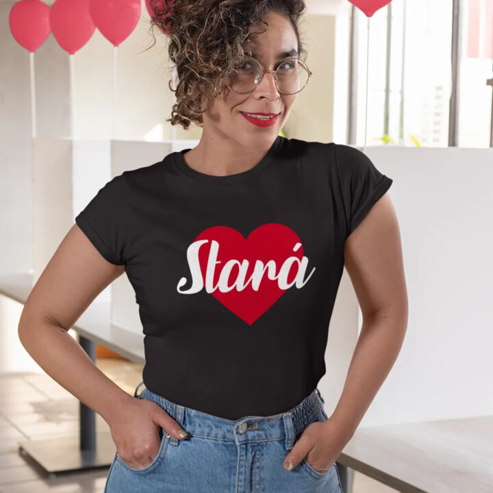 Stará - dámske tričko s potlačou