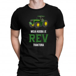 Moja hudba je rev traktora - pánske tričko s potlačou