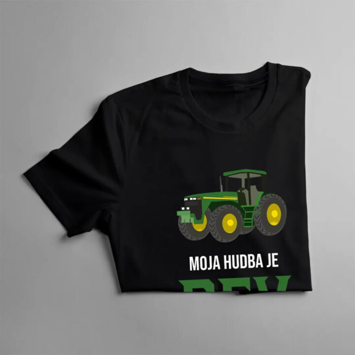 Moja hudba je rev traktora - pánske tričko s potlačou