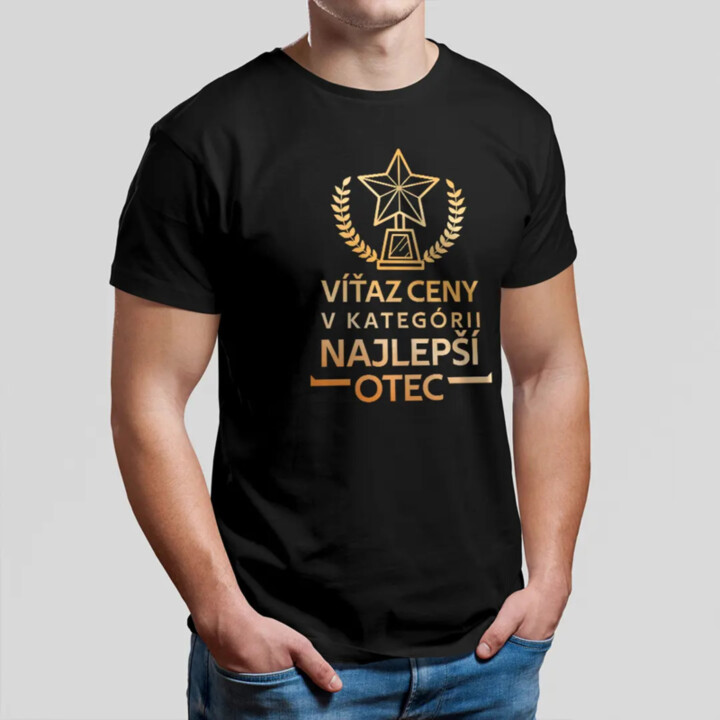 Víťaz ceny v kategórii: Najlepší otec - pánske tričko s potlačou