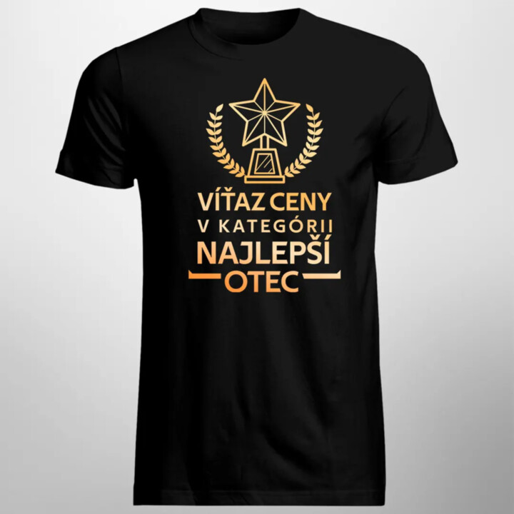 Víťaz ceny v kategórii: Najlepší otec - pánske tričko s potlačou