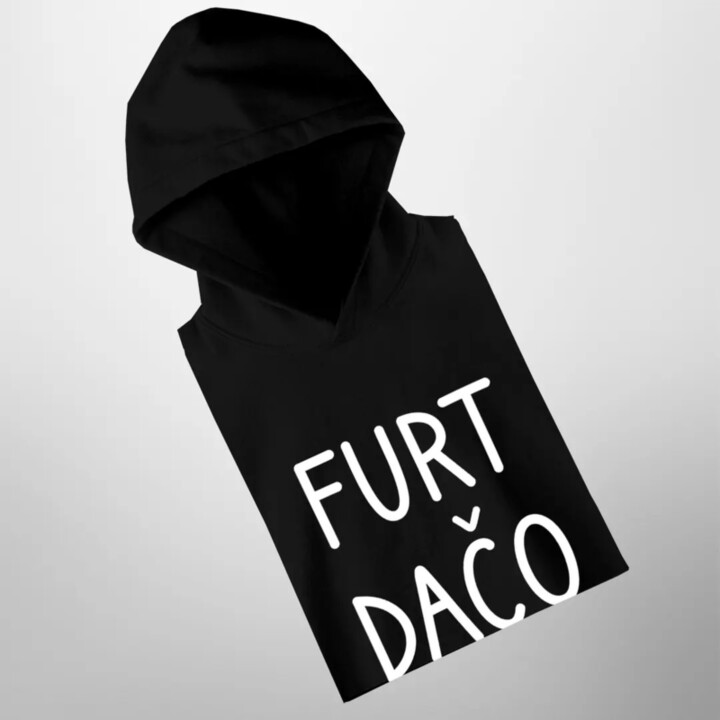 Furt dačo - pánska mikina s kapucňou