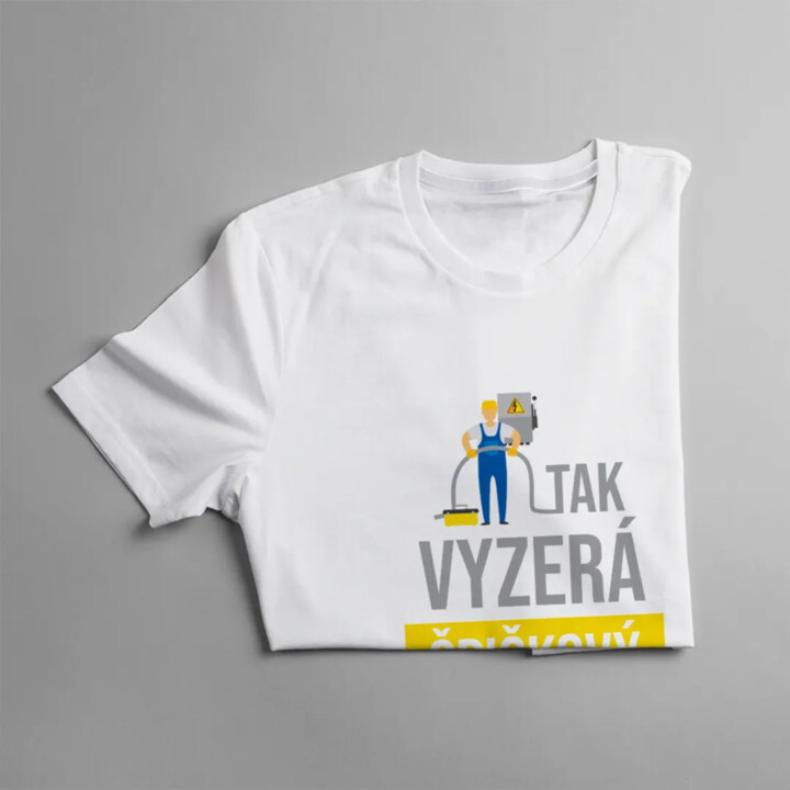 Tak vyzerá špičkový elektrikár - pánske tričko s potlačou