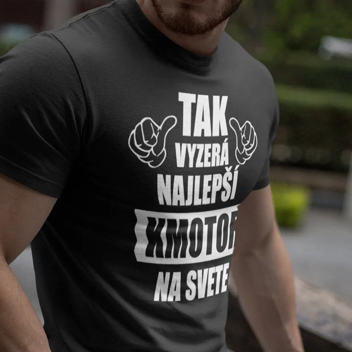 Tak vyzerá najlepší kmotor na svete - pánske tričko s potlačou