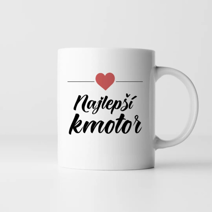 Najlepší kmotor -  keramický hrnček s potlačou