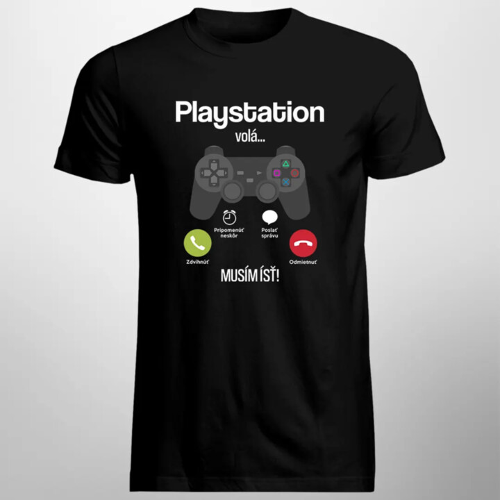Playstation volá, musím ísť - pánske tričko s potlačou