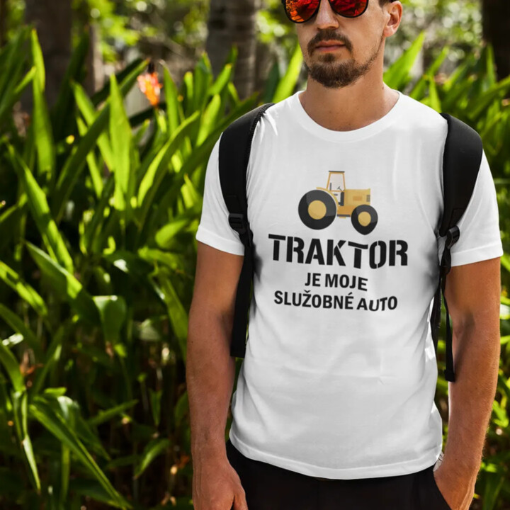 Traktor je moje služobné auto - pánske tričko s potlačou