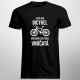 Viac ako bicykel milujem len svoje vnúčatá - pánske tričko s potlačou