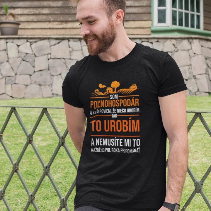 Som poľnohospodár - pánske tričko s potlačou