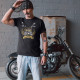 Najlepší manžel jazdí na motorke - pánske tričko s potlačou