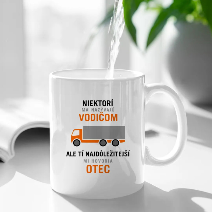 Niektorí ma nazývajú vodičom, ale tí najdôležitejší mi hovoria otec -  keramický hrnček s potlačou
