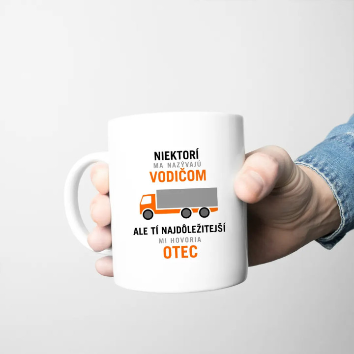 Niektorí ma nazývajú vodičom, ale tí najdôležitejší mi hovoria otec -  keramický hrnček s potlačou