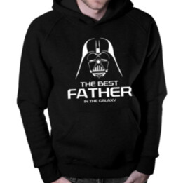 The best father in the galaxy - pánska mikina s kapucňou