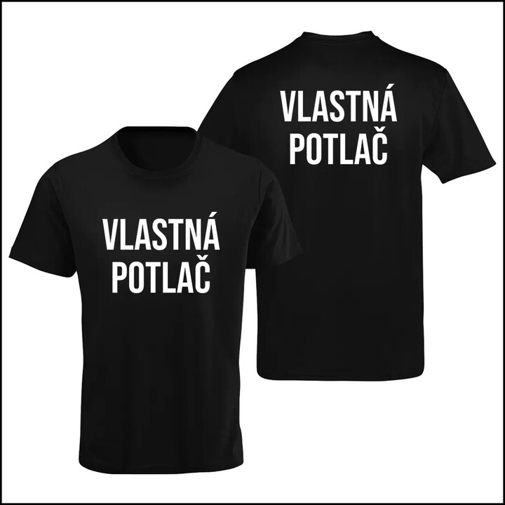 Pánske tričko s vlastnou potlačou obojstrannou