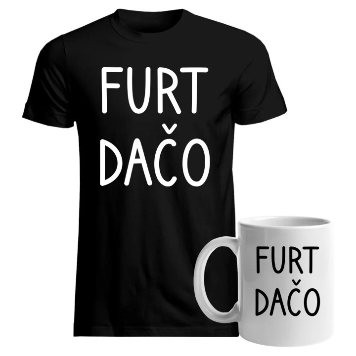 Sada - Furt dačo - tričko + hrnček s potlačou