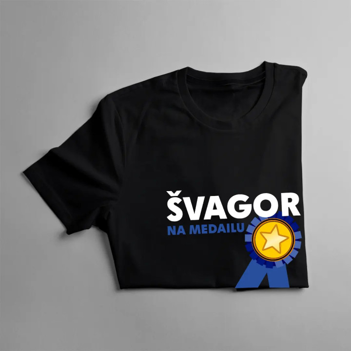 Švagor na medailu -  pánske tričko s potlačou