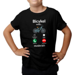 Bicykel volá - musím ísť v2 - detské tričko s potlačou