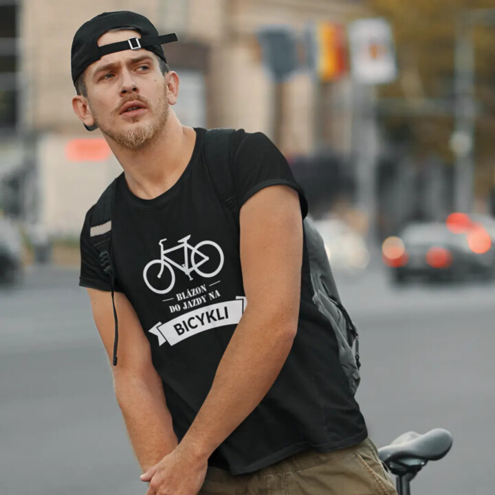 Blázon do jazdy na bicykli - pánske tričko s potlačou