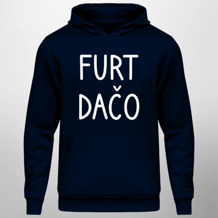 Furt dačo - pánska mikina s kapucňou