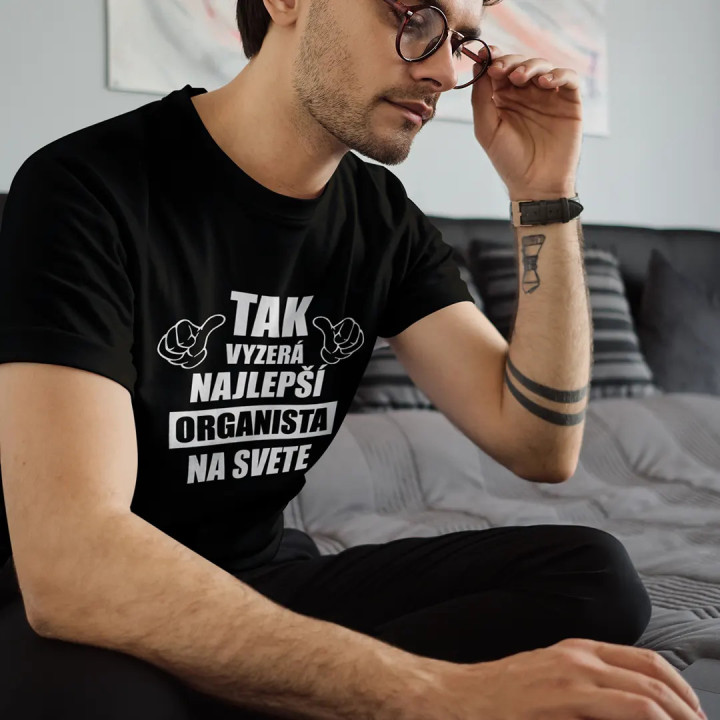 Tak vyzerá najlepší organista na svete - pánske tričko s potlačou