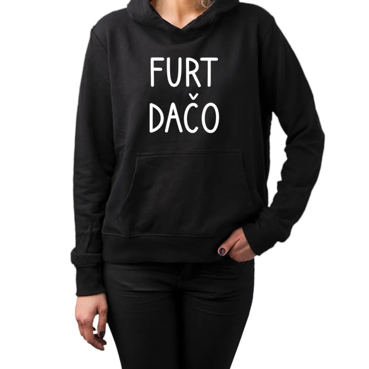 Furt dačo - dámska mikina s kapucňou