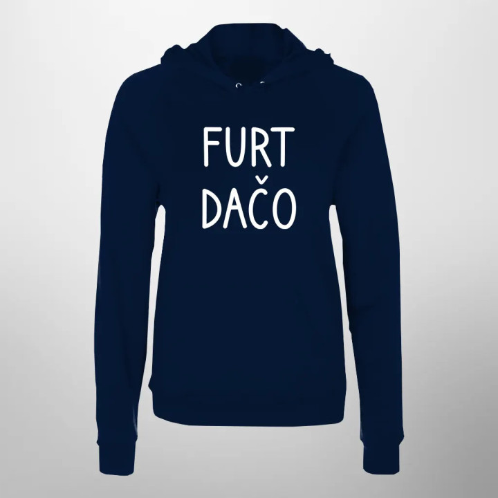 Furt dačo - dámska mikina s kapucňou