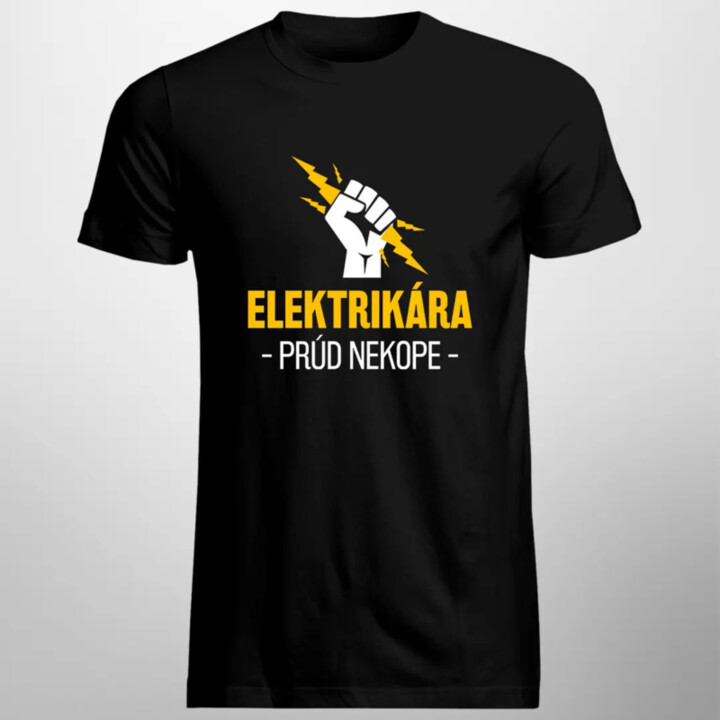 Elektrikára prúd nekope - pánske tričko s potlačou
