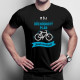 Môj dôchodkový plán: jazda na bicykli - pánske tričko s potlačou