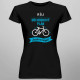Môj dôchodkový plán: jazda na bicykli - dámske tričko s potlačou