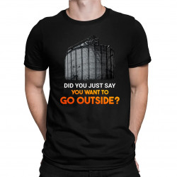 Did you just say you want to go outside? - pánske tričko pre fanúšikov seriálu Silo