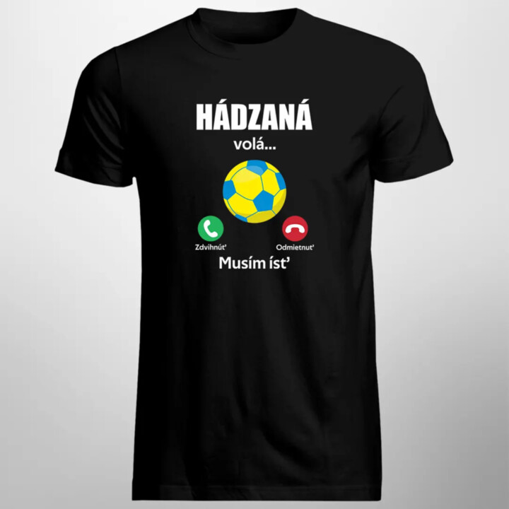 Hádzaná volá, musím ísť - pánske tričko s potlačou