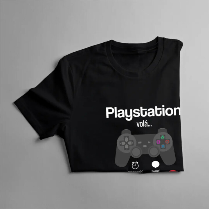 Playstation volá, musím ísť - detské tričko s potlačou