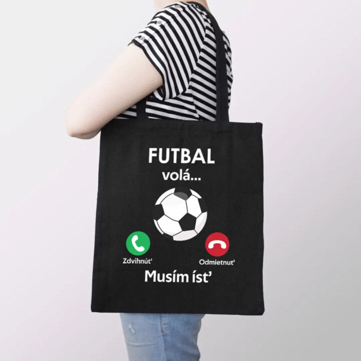 Futbal volá, musím ísť - taška s potlačou