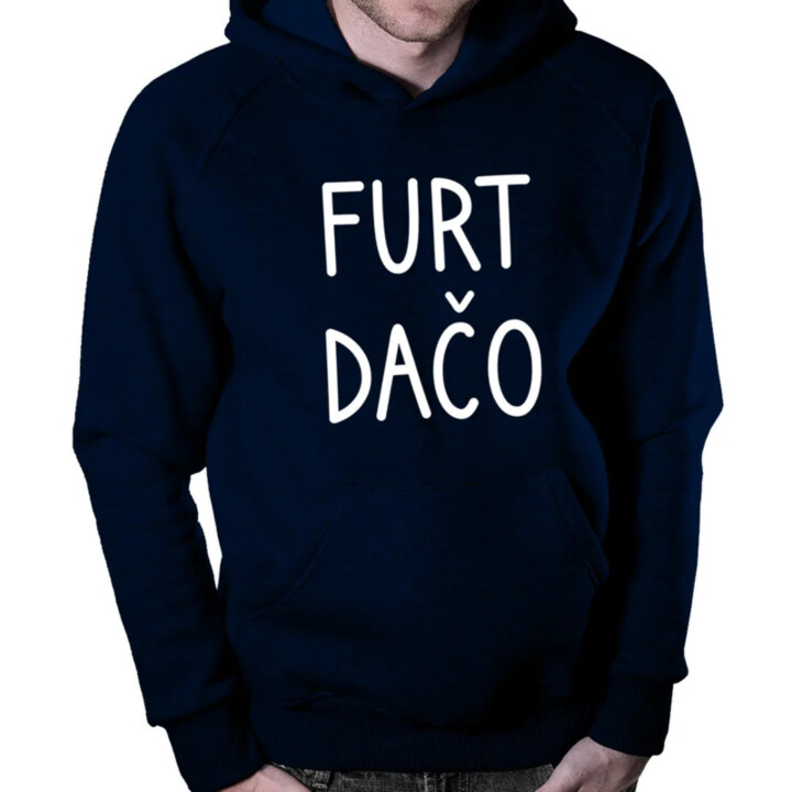 Furt dačo - pánska mikina s kapucňou