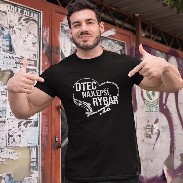 Otec - najlepší rybár - pánske tričko s potlačou