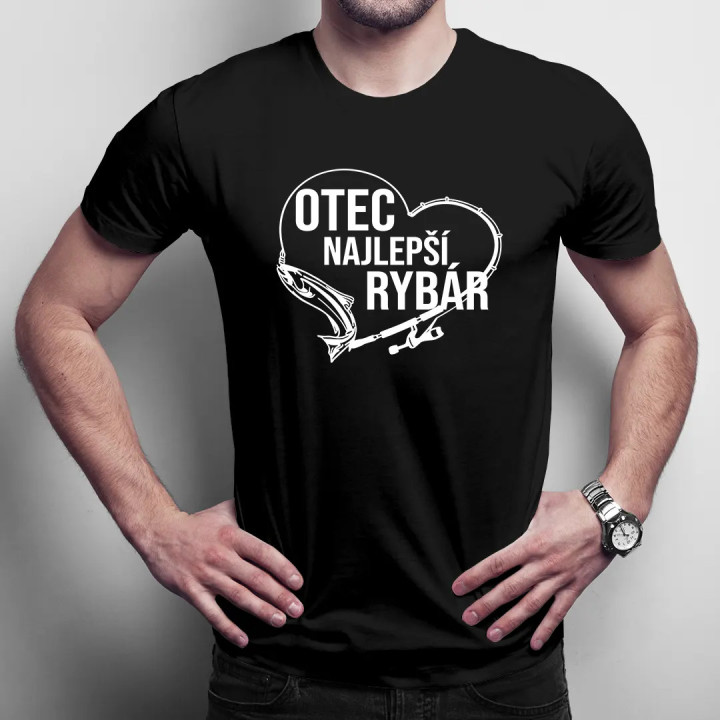 Otec - najlepší rybár - pánske tričko s potlačou