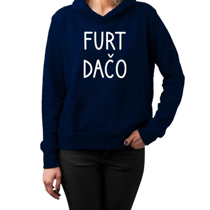 Furt dačo - dámska mikina s kapucňou
